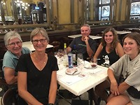Pietro, Greta, Nadja, Mieke en An.