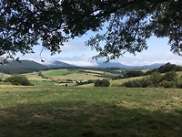 Zicht op de Pyreneeën.