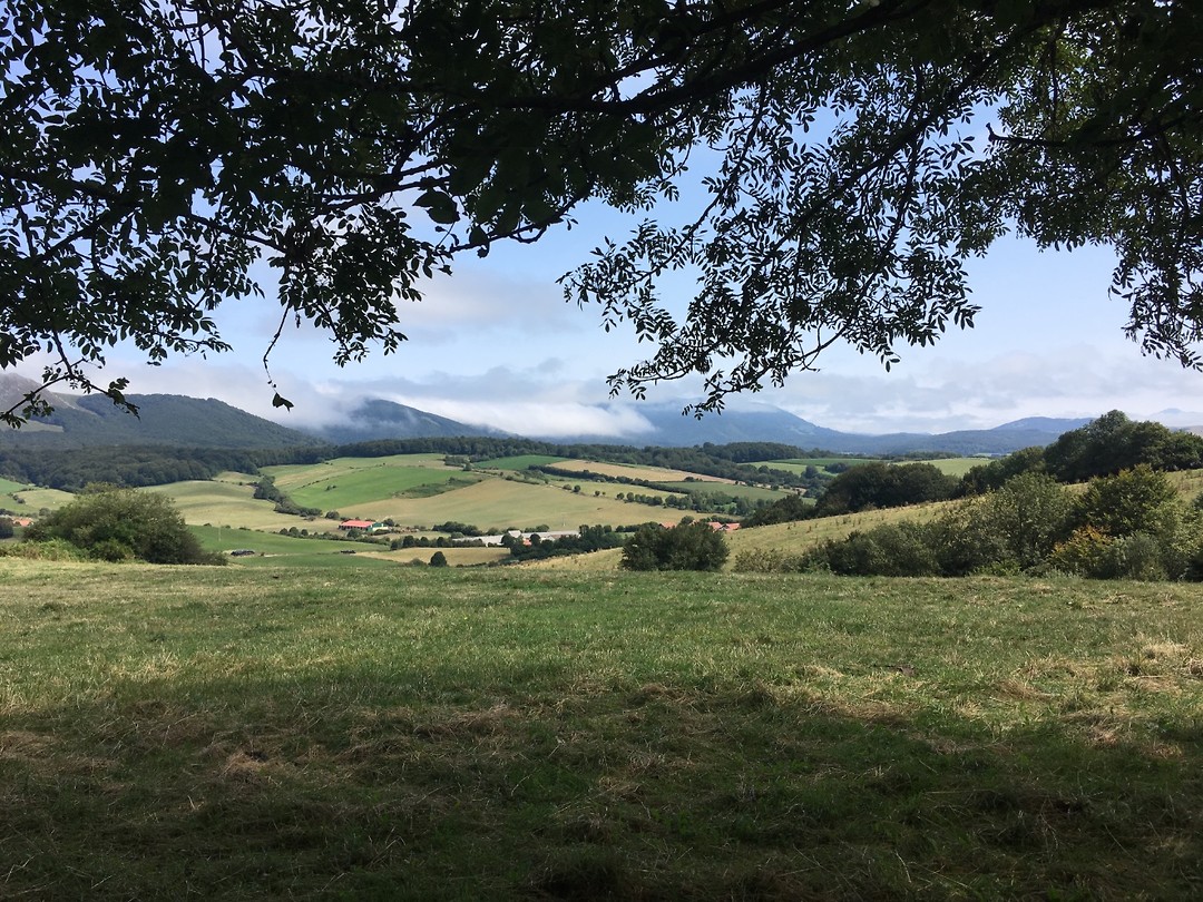 Zicht op de Pyreneeën.