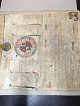 Het oudste document van het klooster.