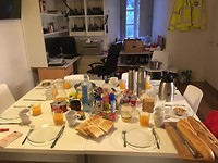 Elke morgen een heerlijk ontbijt.