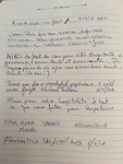 Een pagina uit het Libro d’ Oro, gastenboek!