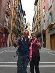 Fabio en Marion in Pamplona.