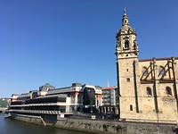 Kerk en markthal Ribera, Bilbao.