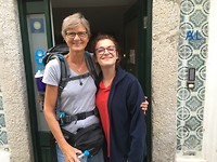 Afscheid van de lieve hospitalera.