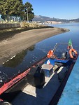 Watertaxi tussen Caminha Portugal en A Guarda, Spanje.