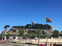 Het oude fort van Baiona.