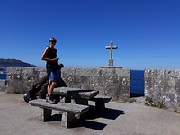In het fort van Baiona.