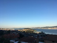 Zicht op Vigo en de Ria de Vigo