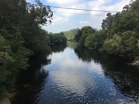 Uitzicht over de rivier Ulla.