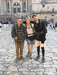 Aankomst in Santiago samen met een broer en zus uit Berlijn.