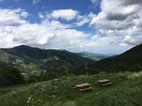 Uitzicht over het dal richting Franrijk.