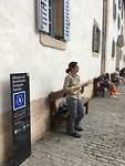 Muziek op de binnenplaats.