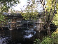 Brug over de rivier bij Sigüeira.
