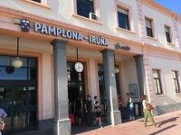 Treinstation in Pamplona.