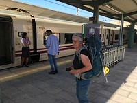 Treinstation in Pamplona