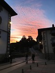 Zonsopgang bij Zubiri.
