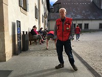 Wim met op de achtergrond Huub in aktie.