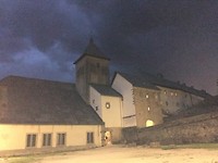 Een onweersbui boven Roncesvalles.