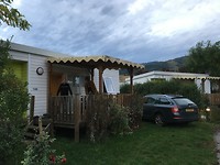 Stacaravan op de camping Le Medieval in Turckheim.