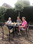 Ontbijt in de zon.