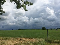 Dreigende luchten boven Slenaken.