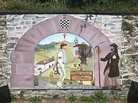 Muurschildering in Valcarlos