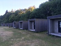 De bordas, overnachtingsplek voor pelgrims, die al vijf jaar niet meer worden gebruikt.