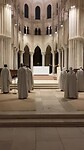 Ochtend lauden in de basiliek in Vezelay.