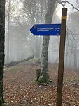 Routebordje op de berg!