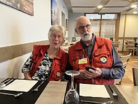 Laatste maaltijd voor Henk en Mieke bij Casa Sabina.