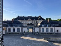 Uitzicht vanuit onze kamer in het klooster