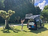 Afscheid van Jorgen op de camping in Aixe sur Vienne