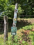 Allemaal route aanduidingen.