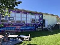 Onze overnachtingsplek in La Coquille