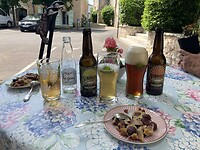Pelgrim Pascal trakteerde op een biertje.
