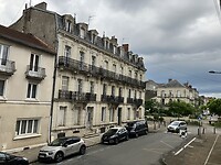 Uitzicht van de refuge op de Rue Gambetta.