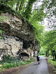 Rotswanden langs de L’Isle bij Perigueux