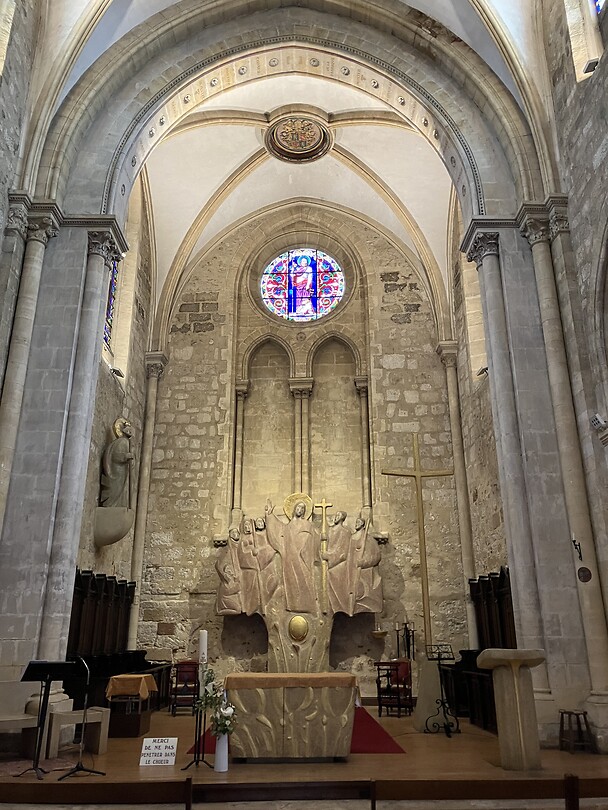 In de kerk van Saint Jacques.