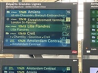 Gare du Nord, trein 40 minuten vertraging😏