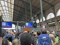 50 minuten vertraging in Parijs.