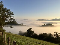 Mist boven Saint Jean Pied de Port