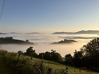 Mist boven Saint Jean Pied de Port