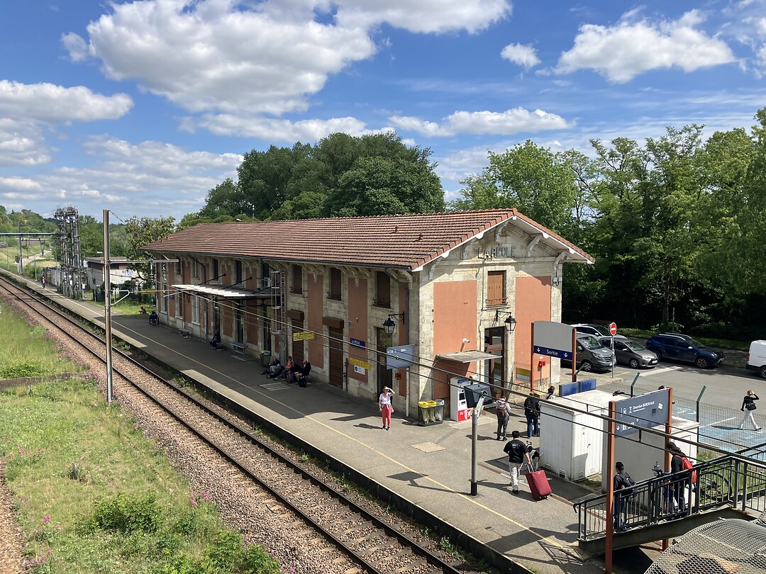 Het station van La Reole.