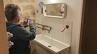 Aparte kranen in de badkamer