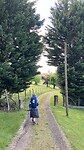 Op weg naar Bazas met uitzicht op de kathedraal.
