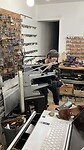 Mijn schoen wordt vakkundig hersteld!