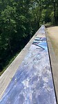 Paneel met uitleg op de brug over de Ciron.