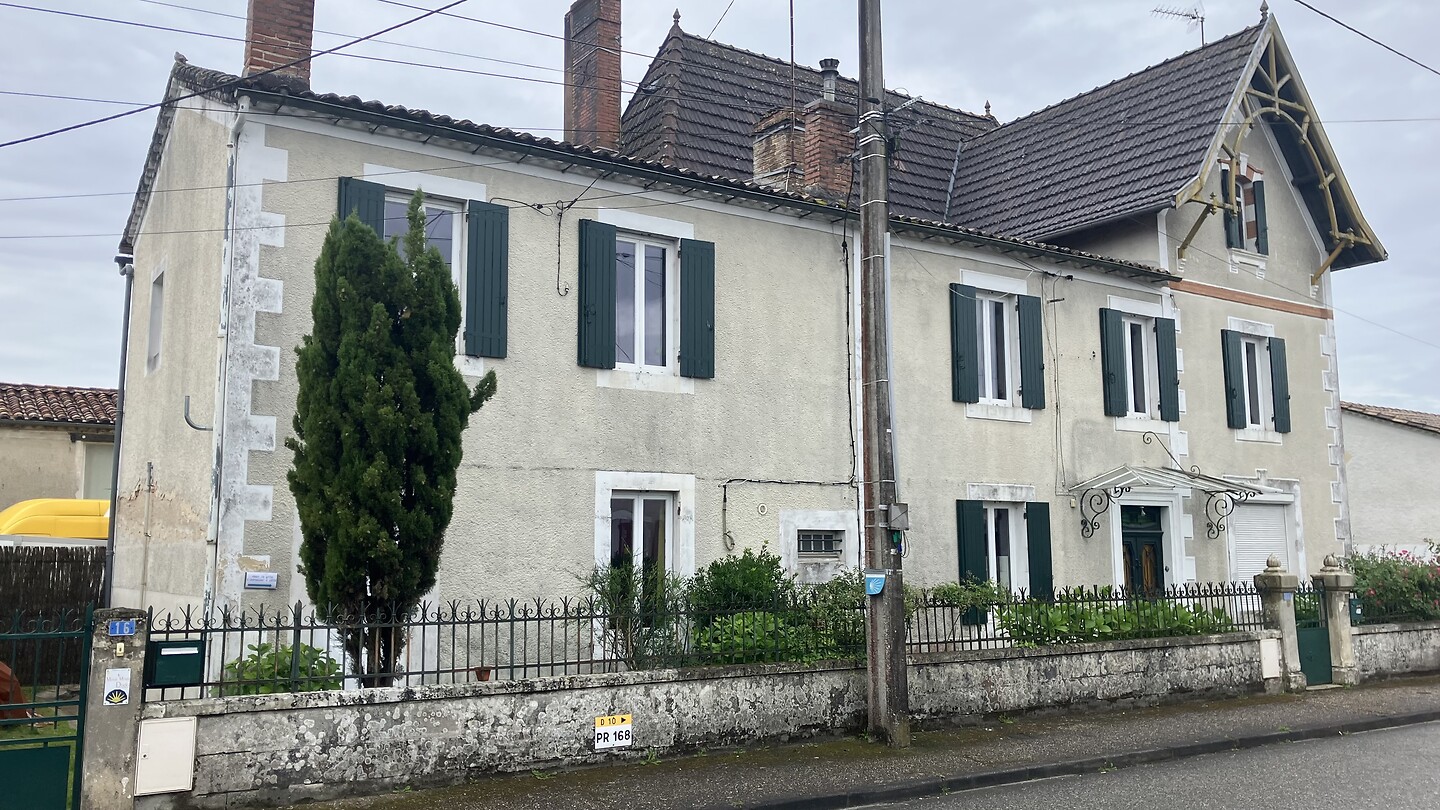 De gite in Captieux.