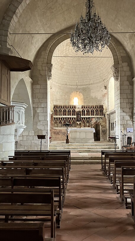 In de kerk van Audignon
